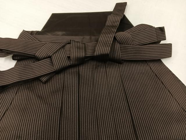 平和屋着物●男性　馬乗り袴　縞　正絹　逸品　AABH8320ph