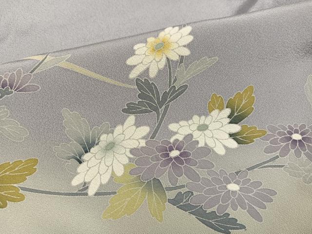 平和屋着物●訪問着　友禅　草花文　暈し染め　正絹　逸品　AABH8321ph