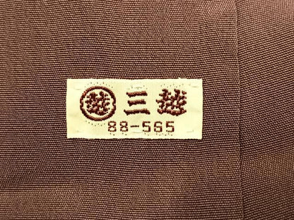 平和屋着物●訪問着　松竹梅　流水草花文　金彩　三越扱い　正絹　逸品　AABH8322ph