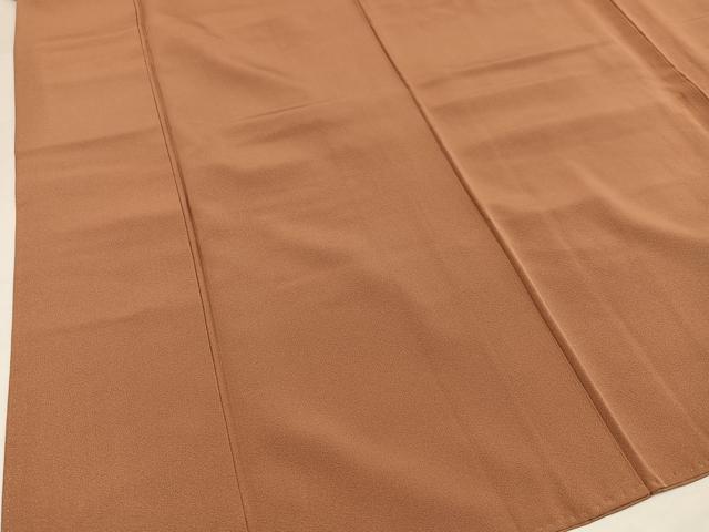 平和屋着物○上質な色無地 駱駝色 正絹 逸品 AABH8326ph
