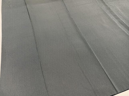 平和屋着物●江戸小紋　万筋　高麗納戸色×灰黄緑色　正絹　逸品　AABH8329ph