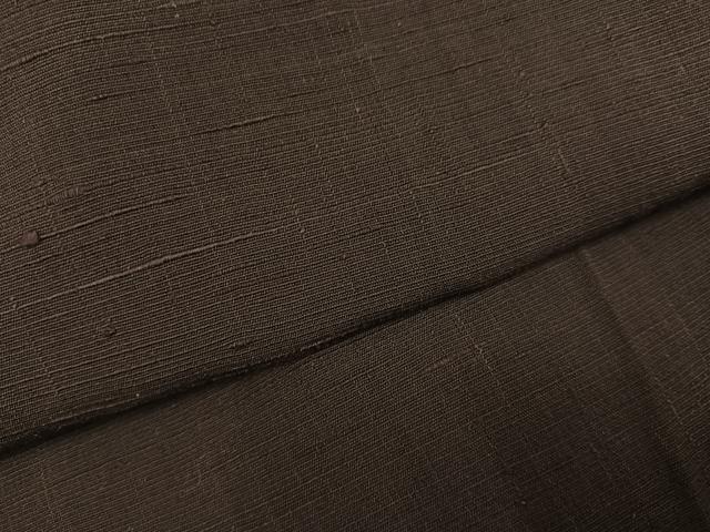 平和屋着物●男性　馬乗り袴　色無地　赤墨色　正絹　逸品　AABH8331ph