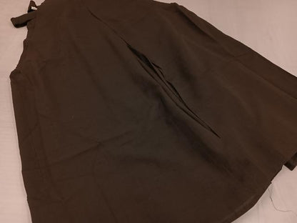 平和屋着物●男性　馬乗り袴　色無地　赤墨色　正絹　逸品　AABH8331ph
