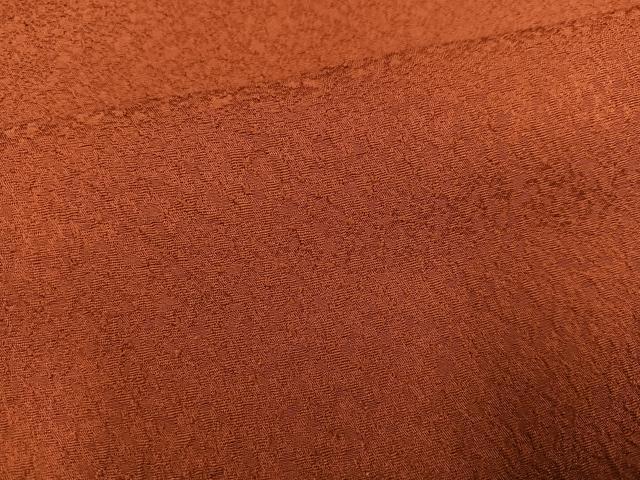 平和屋着物●上質な色無地　雀茶色　正絹　逸品　AABH8333ph