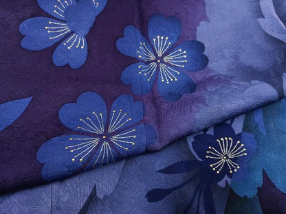 平和屋着物●豪華振袖　花尽くし　暈し染め　金銀彩　正絹　逸品　未使用　AABH8348ph
