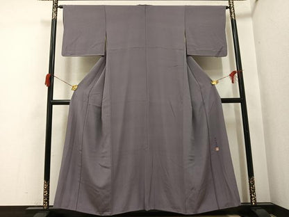 平和屋着物●本加賀友禅作家　成竹登茂男監修　色無地　胡桃染色　正絹　逸品　AABH8356ph