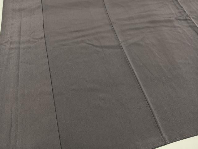平和屋着物●本加賀友禅作家　成竹登茂男監修　色無地　胡桃染色　正絹　逸品　AABH8356ph 平和屋着物○本加賀友禅作家 成竹登茂男監修 色無地 胡桃