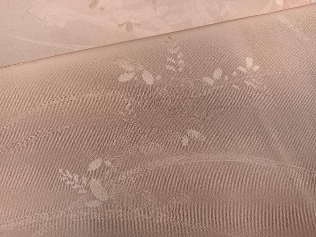 平和屋着物●上質な小紋　流水草花地紋　暈し染め　正絹　逸品　AABH8357ph