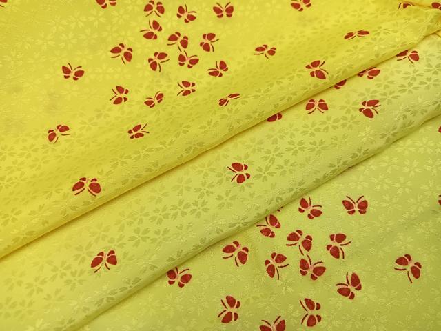 平和屋着物●長襦袢　無双仕立て　舞蝶文　洗える着物　AABH8358ph