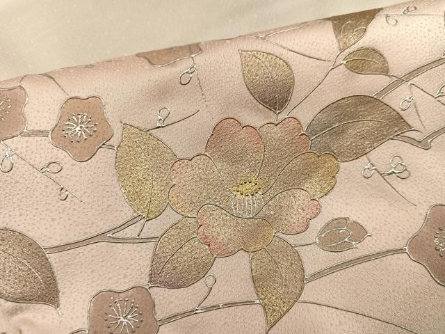 平和屋着物●訪問着　枝花文　暈し染め　金銀彩　正絹　逸品　AABH8360ph
