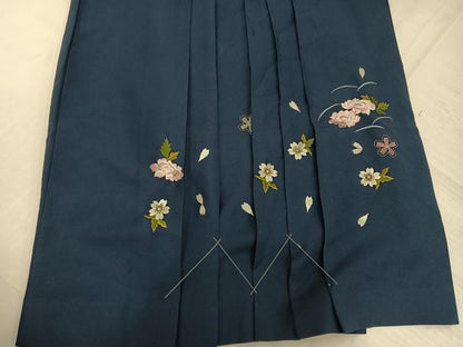 平和屋着物●女性　行灯袴　刺繍　草花文　AABH8362ph