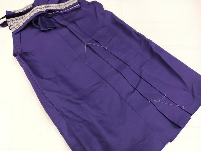 平和屋着物●女性　行灯袴　レース　色無地　滅紫色　未使用　AABH8363ph