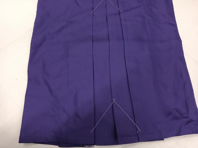 平和屋着物●女性　行灯袴　レース　色無地　滅紫色　未使用　AABH8364ph