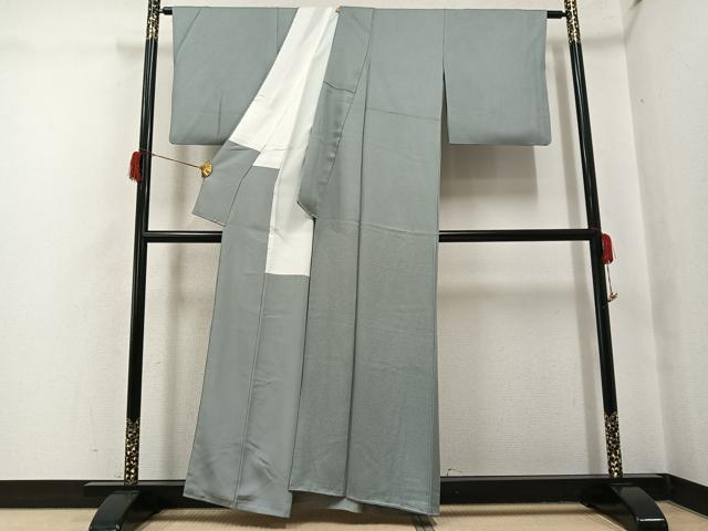 平和屋着物●江戸小紋　作家物　極小鮫小紋柄　正絹　逸品　AABH8368ph