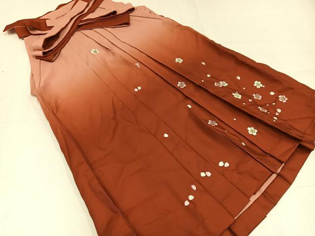 平和屋着物●女性　行灯袴　刺繍　舞桜文　暈し染め　洗える着物　AABH8370ph