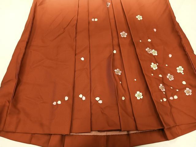 平和屋着物●女性　行灯袴　刺繍　舞桜文　暈し染め　洗える着物　AABH8370ph