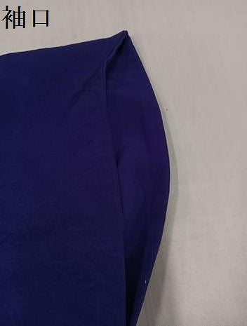 平和屋着物●上質な色無地　流水地紋　濃鼠色　正絹　逸品　AABH8374ph