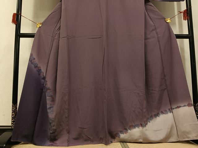 平和屋着物●訪問着　霞文　暈し染め　正絹　逸品　AABH8375ph