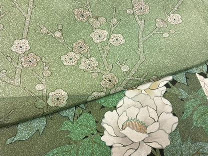 平和屋着物●訪問着　作家物　枝花文　正絹　逸品　未使用　AABH8377ph
