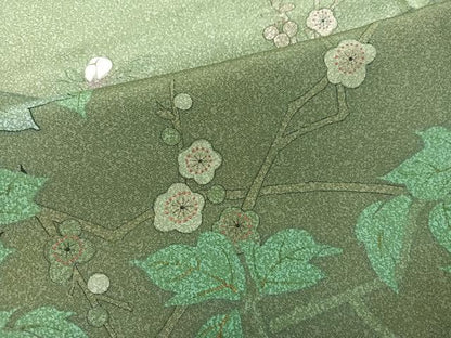 平和屋着物●訪問着　作家物　枝花文　正絹　逸品　未使用　AABH8377ph