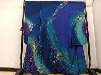 平和屋着物●豪華振袖　辻が花　暈し染め　正絹　逸品　未使用　AABH8381ph