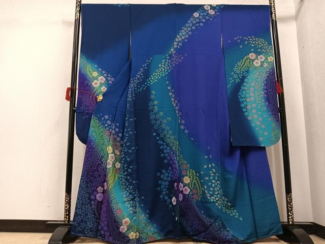 平和屋着物●豪華振袖　辻が花　暈し染め　正絹　逸品　未使用　AABH8381ph