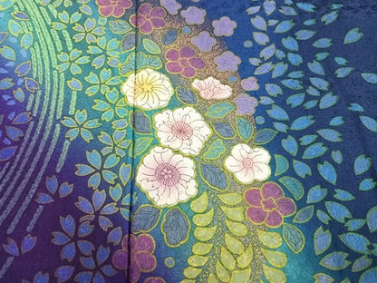平和屋着物●豪華振袖　辻が花　暈し染め　正絹　逸品　未使用　AABH8381ph