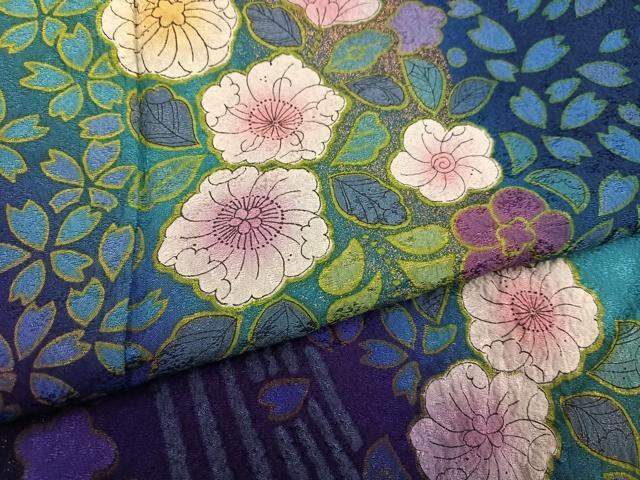 平和屋着物●豪華振袖　辻が花　暈し染め　正絹　逸品　未使用　AABH8381ph