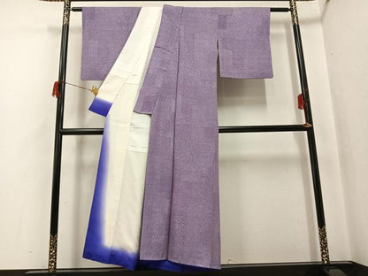 平和屋着物●江戸小紋　作家物　木下正夫　寄せ小紋柄　反端付き　正絹　逸品　AABH8387ph
