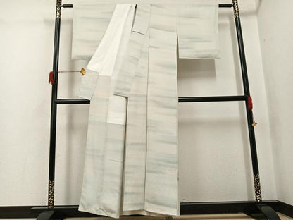 平和屋着物●染色家 岩浅公展　小紋　霞文　暈し染め　正絹　逸品　AABH8391ph