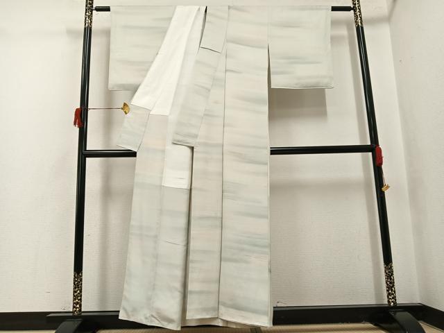 平和屋着物●染色家 岩浅公展　小紋　霞文　暈し染め　正絹　逸品　AABH8391ph
