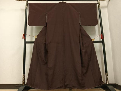 平和屋着物●本塩沢　蚊絣　正絹　逸品　未使用　AABH8397ph
