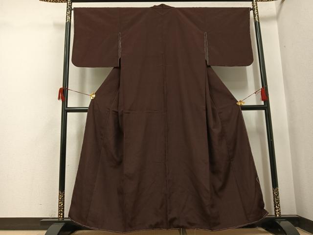 平和屋着物●本塩沢　蚊絣　正絹　逸品　未使用　AABH8397ph