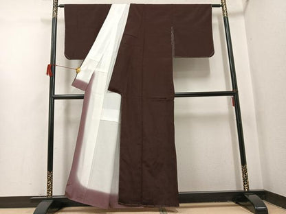 平和屋着物●本塩沢　蚊絣　正絹　逸品　未使用　AABH8397ph