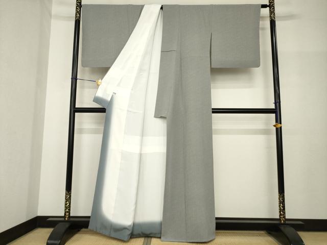 平和屋着物●江戸小紋　四つ菱　正絹　逸品　AABH8402ck