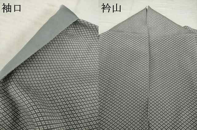 平和屋着物●江戸小紋　四つ菱　正絹　逸品　AABH8402ck