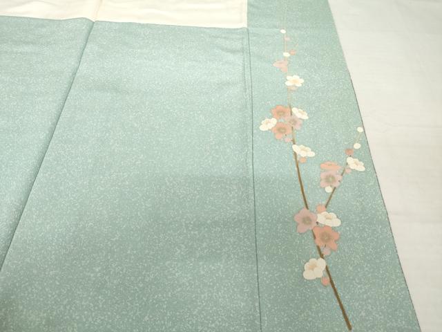 平和屋着物●訪問着　友禅　作家物　草花文　暈し染め　正絹　逸品　AABH8407ck