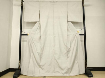平和屋着物●本場大島紬　白大島　100亀甲　総詰め　ますいわ屋扱い　正絹　逸品　AABH8419ck
