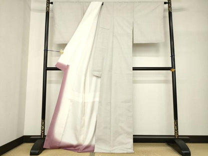 平和屋着物●本場大島紬　白大島　100亀甲　総詰め　ますいわ屋扱い　正絹　逸品　AABH8419ck