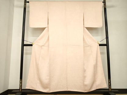 平和屋着物●上質な小紋　枝花文　松　正絹　逸品　未使用　AABH8431ck