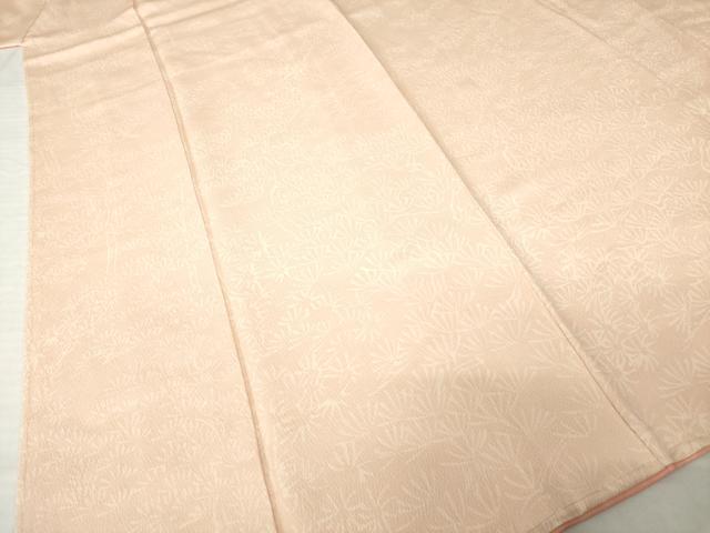 平和屋着物●上質な小紋　枝花文　松　正絹　逸品　未使用　AABH8431ck