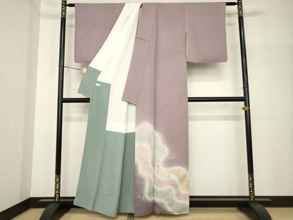 平和屋着物●豪華色留袖　道長文　暈し染め　金彩　正絹　逸品　AABH8437ck
