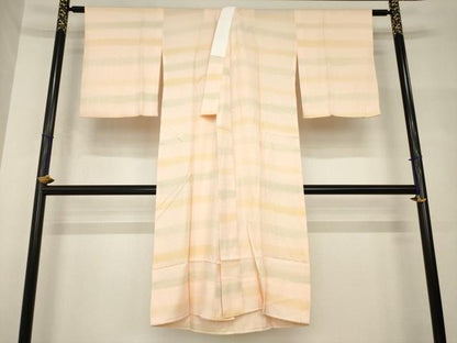 平和屋着物●長襦袢　無双仕立て　横段文　正絹　逸品　AABH8447ck