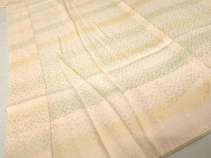 平和屋着物●長襦袢　無双仕立て　横段文　正絹　逸品　AABH8447ck