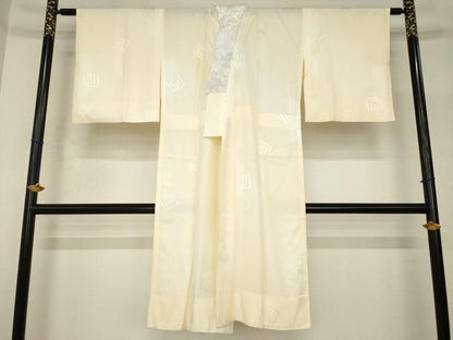 平和屋着物●長襦袢　無双仕立て　源氏香地紋　暈し染め　正絹　逸品　AABH8450ck