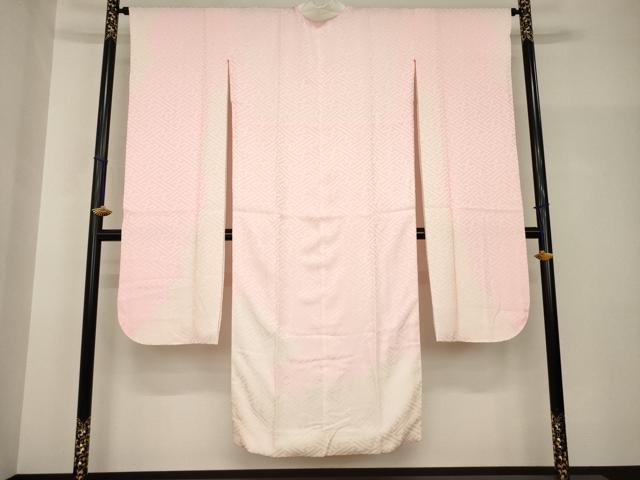 平和屋着物●振袖用長襦袢　袷　絞り　雲重ね文　紗綾形文　正絹　逸品　AABH8452ck 平和屋着物○振袖用長襦袢 袷 絞り 雲重ね文 紗綾形文 正絹 逸品