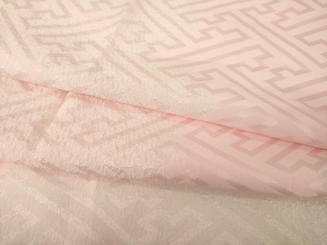 平和屋着物●振袖用長襦袢　袷　絞り　雲重ね文　紗綾形文　正絹　逸品　AABH8452ck 平和屋着物○振袖用長襦袢 袷 絞り 雲重ね文 紗綾形文 正絹 逸品