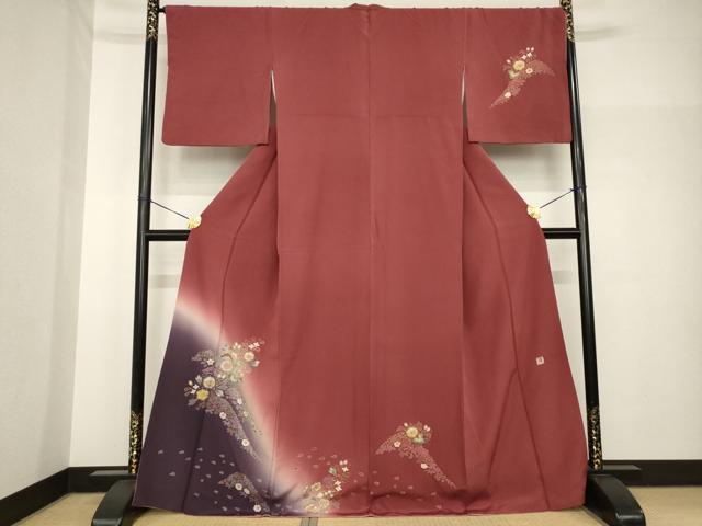 平和屋着物●吉乃一廉　幻の辻が花　訪問着　辻が花　暈し染め　金彩　正絹　逸品　AABH8468ck