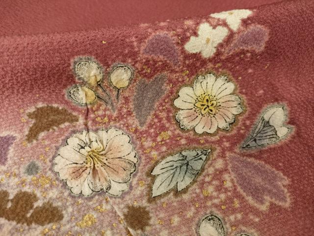 平和屋着物●吉乃一廉　幻の辻が花　訪問着　辻が花　暈し染め　金彩　正絹　逸品　AABH8468ck