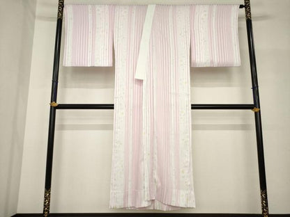 平和屋着物●長襦袢　無双仕立て　舞桜文　洗える着物　AABH8470ck
